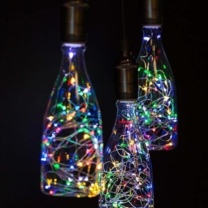 Biyomak®  Pilli Renkli Peri Led Işık Dekoratif Aydınlatma 5 Metre RGB Led