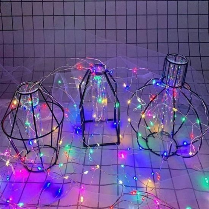 Biyomak®  Pilli Dekoratif Peri Led Işık 3 Metre (RGB) Gaming Aydınlatma