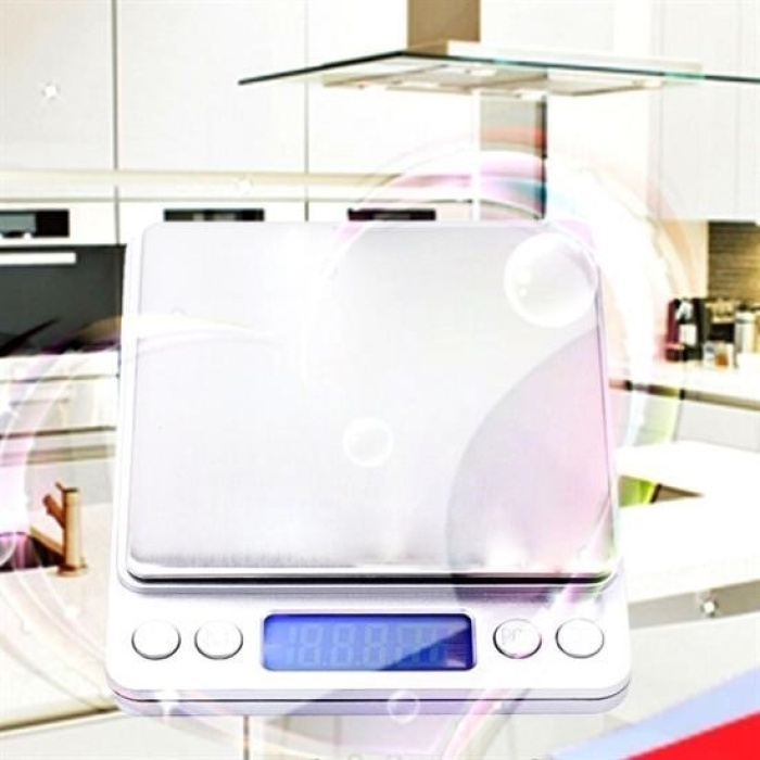 Biyomak®  Elektronik 3 kg Kapasiteli Dijital Hassas Kantar Mutfak Tartısı Terazi