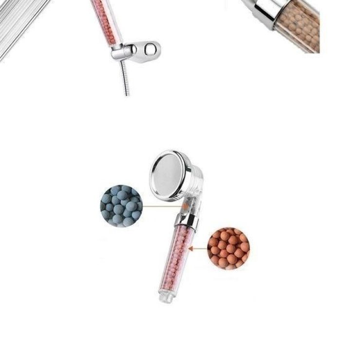 Biyomak®  Renk Değiştiren Led Işıklı Su Tasarruflu Basınçlı Duş Başlığı