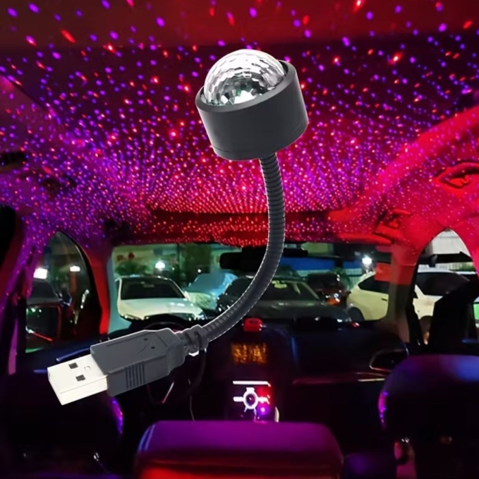 ®  USB Sese Duyarlı 8 Farklı Mod Işıklı LED Atmosfer Işığı – Ambiyans Aydınlatması