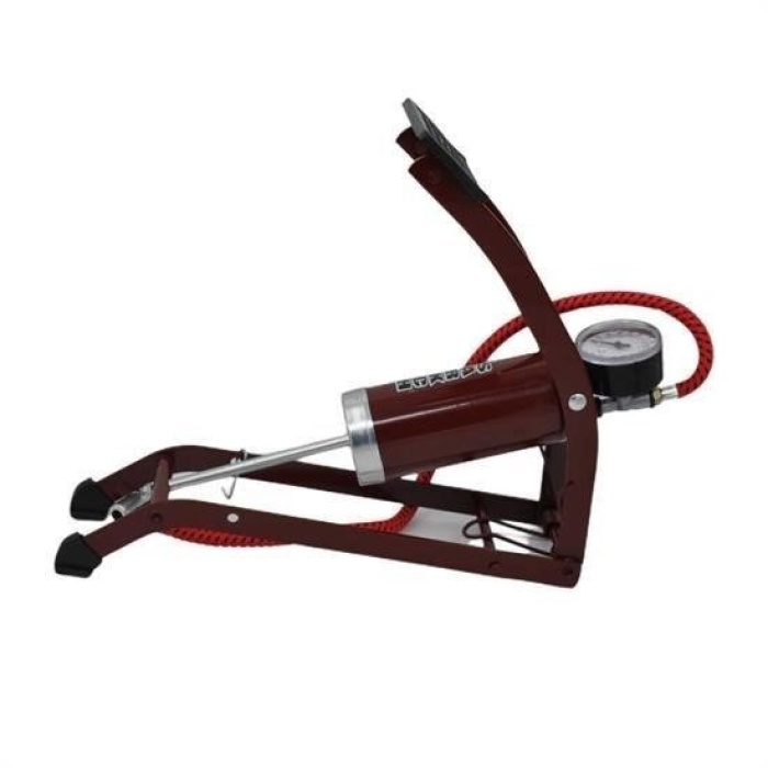 Biyomak®  Basınç Göstergeli Ayak Pompası Araba Bisiklet Motor Lastik Pompası