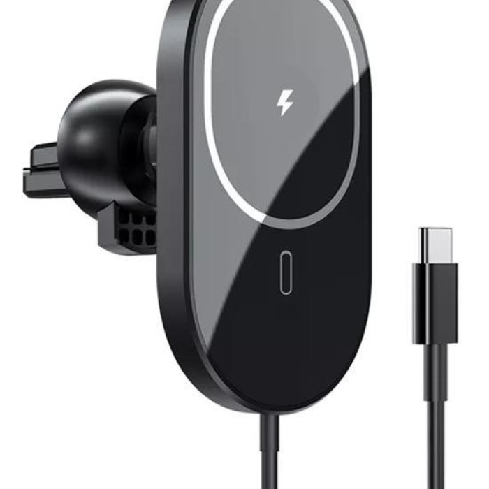 Biyomak®  15w Mıknatıslı Takılabilen Hızlı Şarj Tüm Cihaz Ve Araçlara Uyumlu Araç İçi Şarj Cihazı