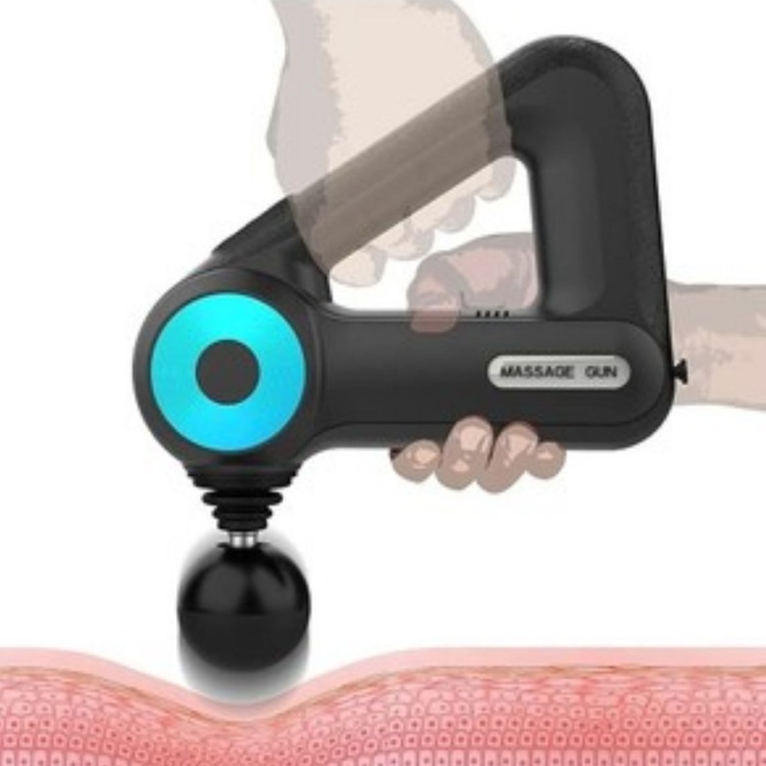 Biyomak®  12 Farklı Başlıklı Profesyonel Masaj Tabancası - Kas Gevşetici ve Yorgunluk Giderici Masaj Aleti