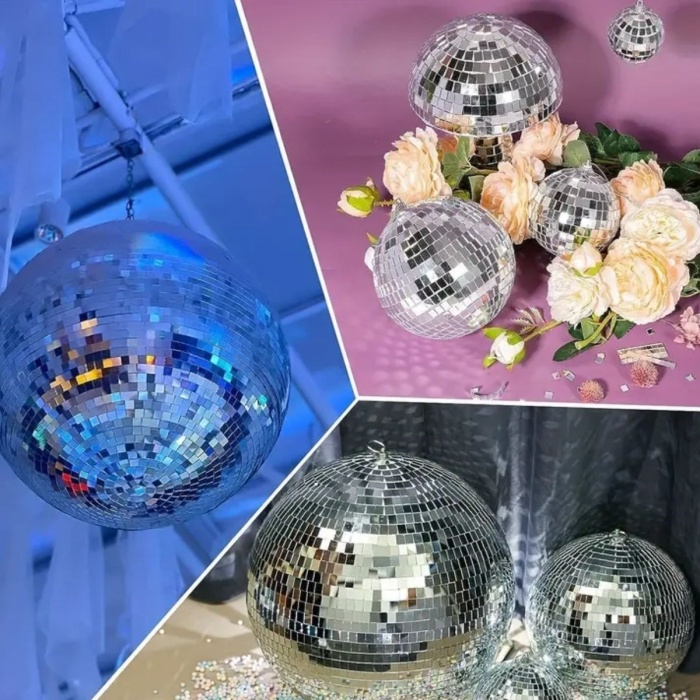 Biyomak® 1 Metre Uzunluğunda Gümüş Renk Aynalı Mozaik Taşlı Dekor Bandı 4 cm x 1 mt