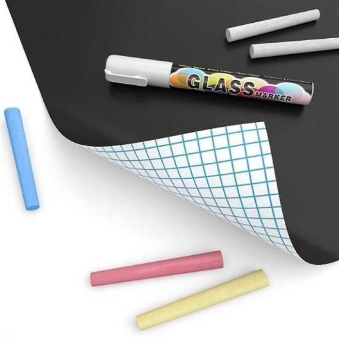 Biyomak® Sticker Rulo Yapışkanlı Çocuk Yazı Yazma Tahtası Yazı Yazma Sticker