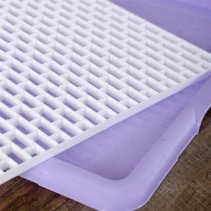 ® Pratik Lavabo Tezgah Üstü Bulaşık Kurutmalığı Süzmatik 22x40 cm