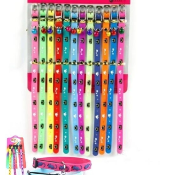 ® Çıngıraklı Zilli Sevimli Renkli Slikon Kedi Köpek Boyun Tasması