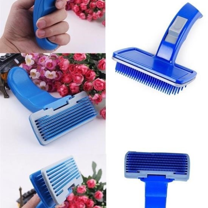 ® Kendini Temizleyen Kedi Köpek Tüy Bakım Tarağı Tüy Alıcı Tarak