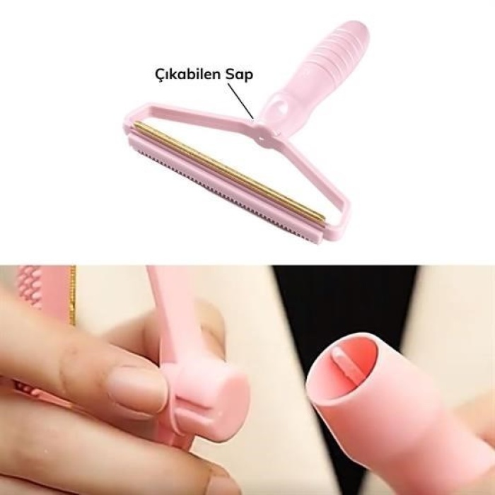 ® Çift Taraflı Elbise Kazak Plastik Kumaş Tüy Alma ve Tiftik Temizleyici Toplayıcı Taşınabilir