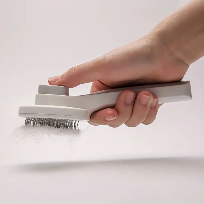 ® Basmalı Kedi Köpek Tüy Toparlayıcı Masaj Etkili Pet Fırçası