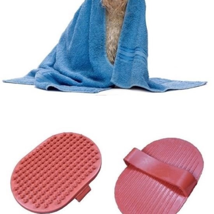 Biyomak® Ergonomik Masajlı Evcil Hayvan Kedi Köpek Yıkama Fırçası Aparatı