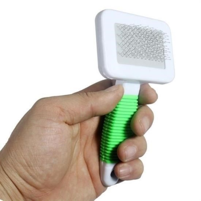 Biyomak® Kedi Köpek Telli Küçük Boy Tüy Bakım Seti Evcil Hayvan Tarama Fırçası