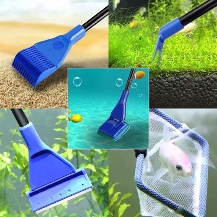 Biyomak® 5 in 1 Akvaryum Tankı Temizleme Seti Akvaryum Balığı Bakım Seti