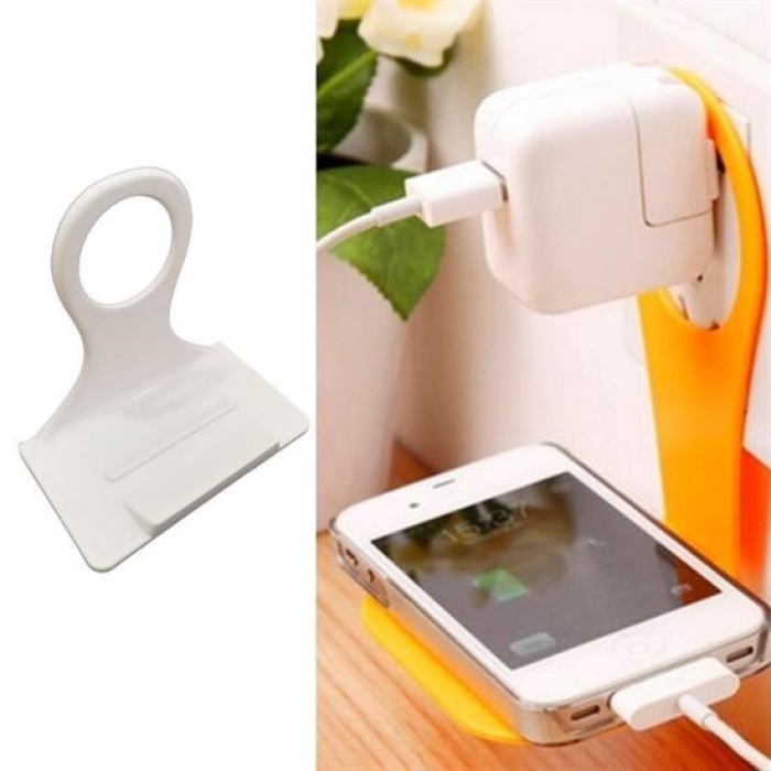Biyomak® Universal Mobil Şarj Priz Askısı ve Telefon Tablet  Tutucu Stand