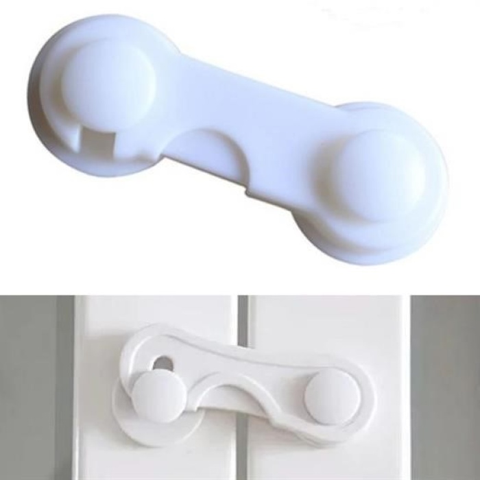 Biyomak® Bebek Çocuk Güvenliği Çekmece ve Dolap İçin Kendiliğinde Yapışkanlı Vidasız Kapak Kilidi