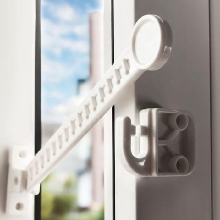 Biyomak® Bebek Çocuk Evcil Hayvan Güvenlik Ayarlanabilir Koruyucu Pencere Havalandırma Kilidi