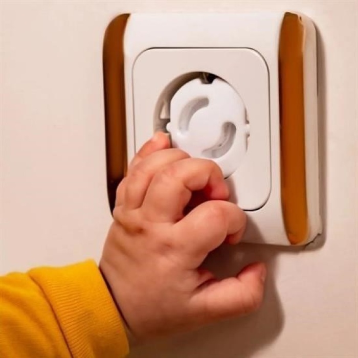 Biyomak® Bebek Çocuk Priz Koruma Kapağı (6 Adet) Çocuk Güvenliği, Priz Muhafazası, Priz Kapatıcı