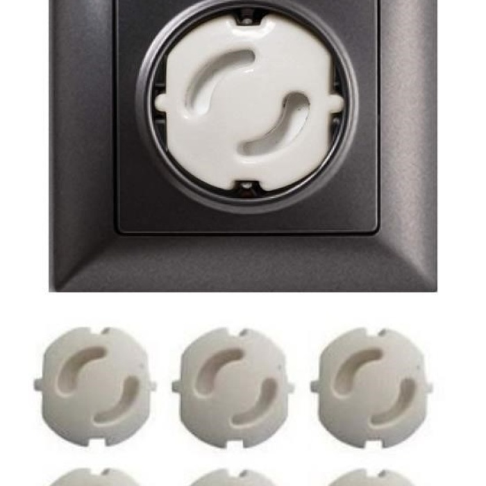 Biyomak® Bebek Çocuk Priz Koruma Kapağı (6 Adet) Çocuk Güvenliği, Priz Muhafazası, Priz Kapatıcı