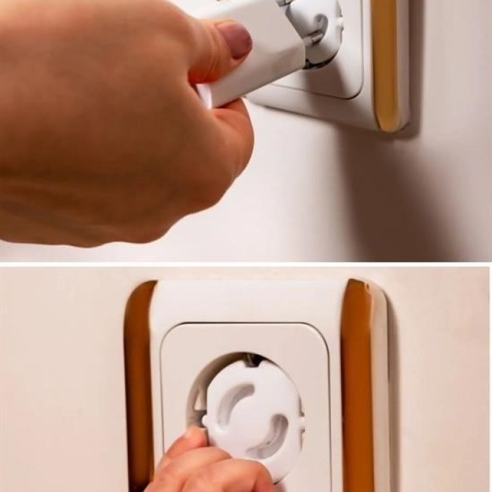 Biyomak® Bebek Çocuk Priz Koruma Kapağı (6 Adet) Çocuk Güvenliği, Priz Muhafazası, Priz Kapatıcı