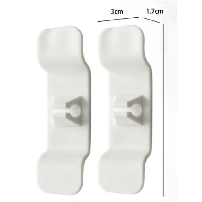 ® 6lı Pratik Kablo Toparlayıcı Yapışkanlı Klips Mutfak Air Fryer Kettle Kahve Tost Makinası