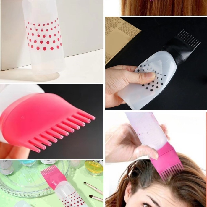 Biyomak® Saç Boyama Aparatı Taraklı Saç Bakımı Krem Saç Yağı Uygulama Aparatı