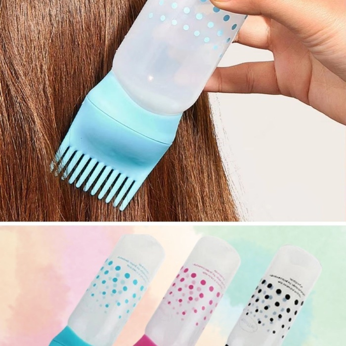 Biyomak® Saç Boyama Aparatı Taraklı Saç Bakımı Krem Saç Yağı Uygulama Aparatı