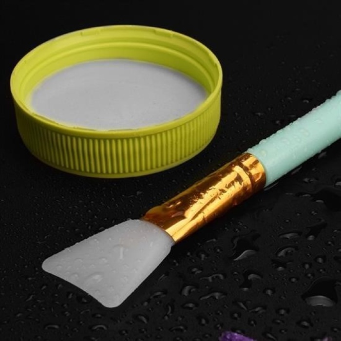 Biyomak® 2li Silikon Temizlemesi Kolay Kullanılabilen Yüz Cilt Bakımı Maske Ve Krem Spatulası