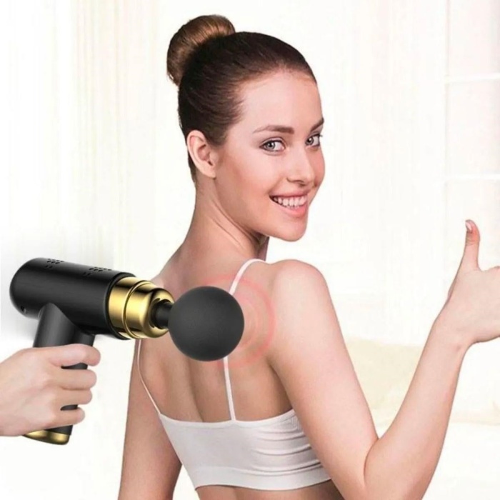 Biyomak® 4 Başlıklı USB Şarj Olabilen Masaj Tabancası