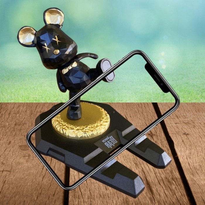 Biyomak® Ayıcıklı Telefon ve Tablet Standı Masa Üstü Telefon ve Tablet Tutucu Aparatı