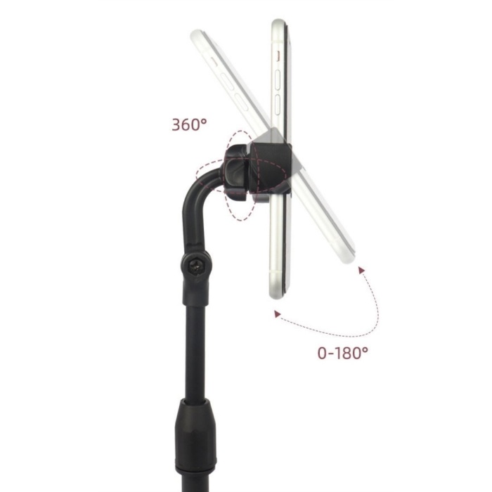 Biyomak® Masa Üstü Tablet ve Telefon Tutucu Plastik Aparat Siyah Telefon Standı