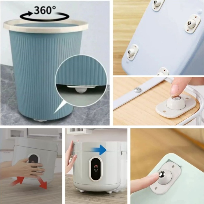 Biyomak®  Beyaz Eşya ve Mobilya İçin 4’lü Tekerlekli Kaydırma Aparatı – Hafif ve Orta Ağırlıktaki Ürünler İçin Pratik Kaydırıcı Set