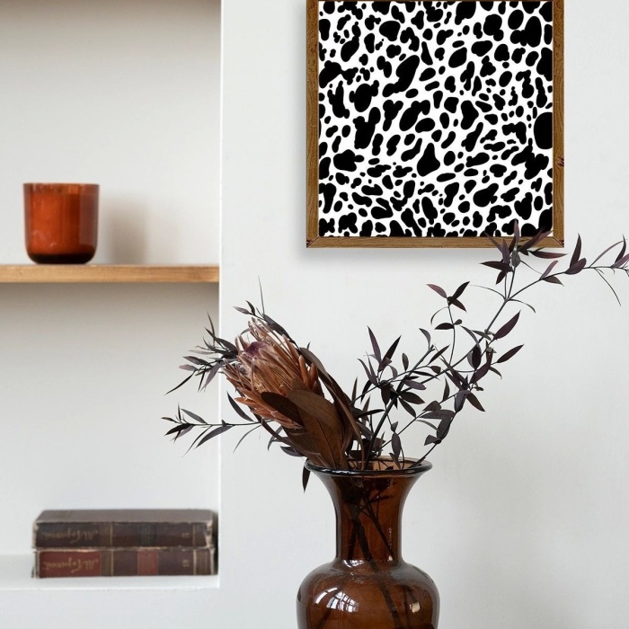 Biyomak® Desen Ahşap Çerçeveli Tablo