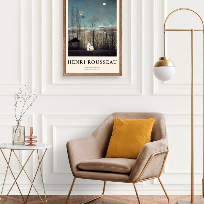 Biyomak® Henri Rousseau Ahşap Çerçeveli Tablo