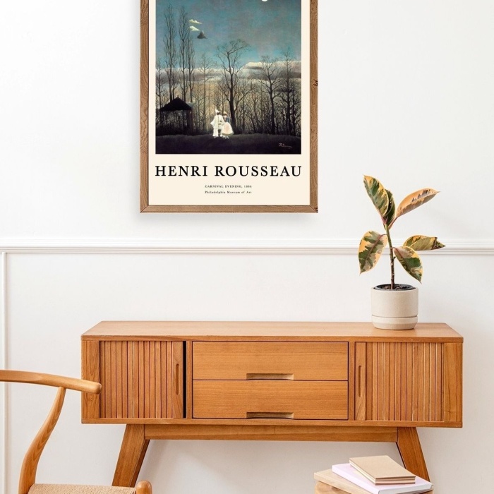 Biyomak® Henri Rousseau Ahşap Çerçeveli Tablo