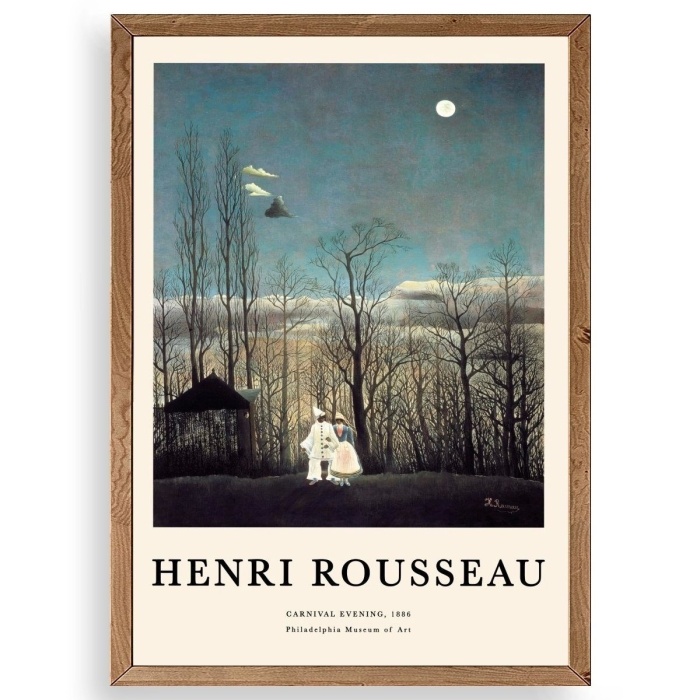Biyomak® Henri Rousseau Ahşap Çerçeveli Tablo