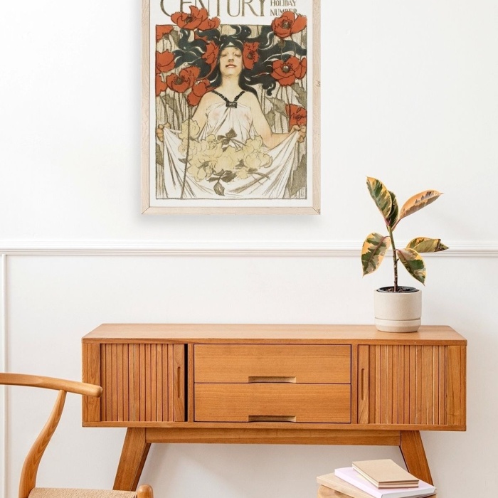 Biyomak® Joseph Christian Leyend Ahşap Çerçeveli Tablo