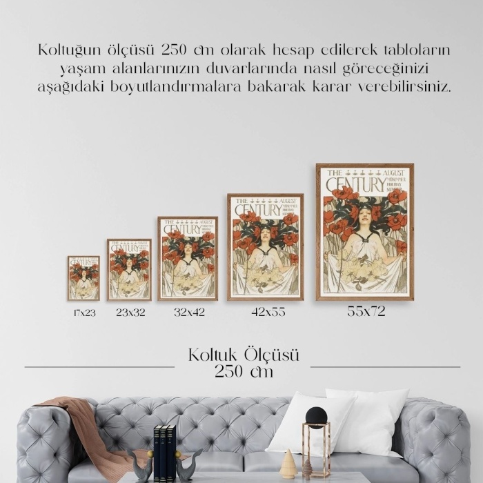 Biyomak® Joseph Christian Leyend Ahşap Çerçeveli Tablo