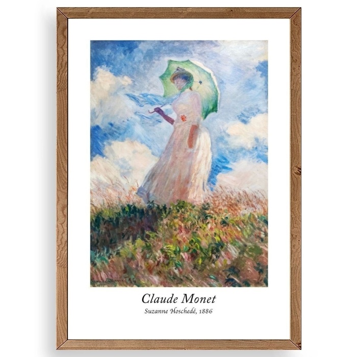 Biyomak® Claude Monet Ahşap Çerçeveli Tablo