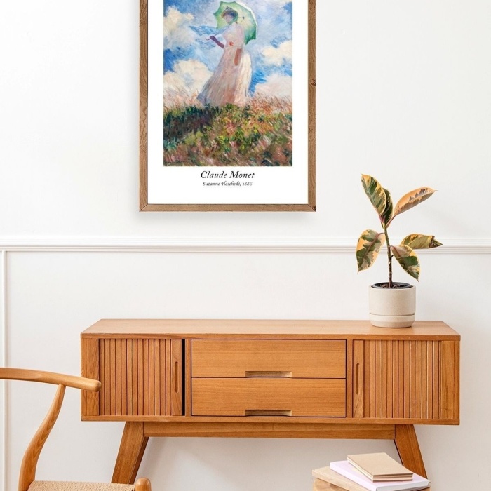 Biyomak® Claude Monet Ahşap Çerçeveli Tablo