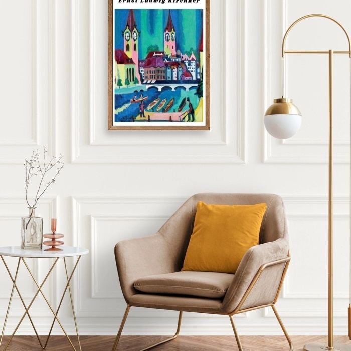 Biyomak® Ernst Ludwig Kirchner Ahşap Çerçeveli Tablo