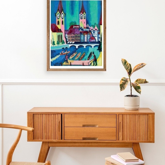 Biyomak® Ernst Ludwig Kirchner Ahşap Çerçeveli Tablo