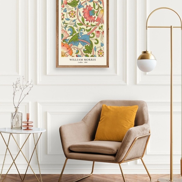 Biyomak® William Morris Ahşap Çerçeveli Tablo