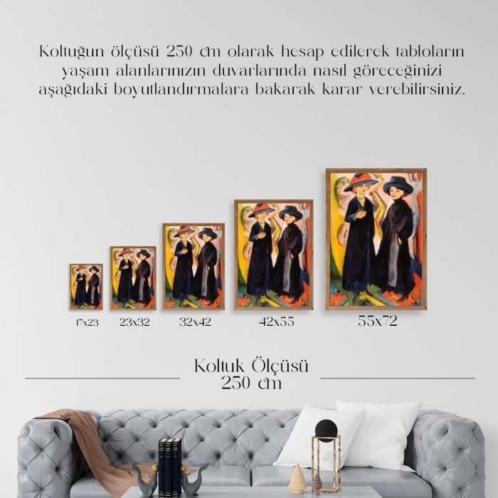 Biyomak® Ernst Ludwig Ahşap Çerçeveli Tablo