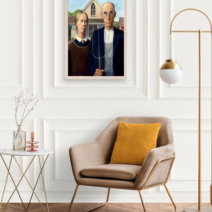 Biyomak® Lotus Water Lily Ahşap Çerçeveli Tablo