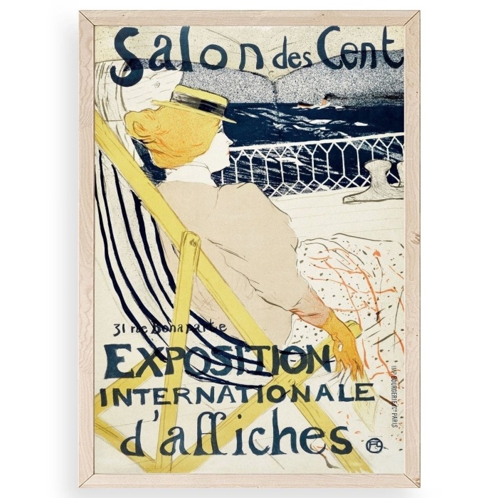 Biyomak® Henri Toulouse-Lautrec Ahşap Çerçeveli Tablo