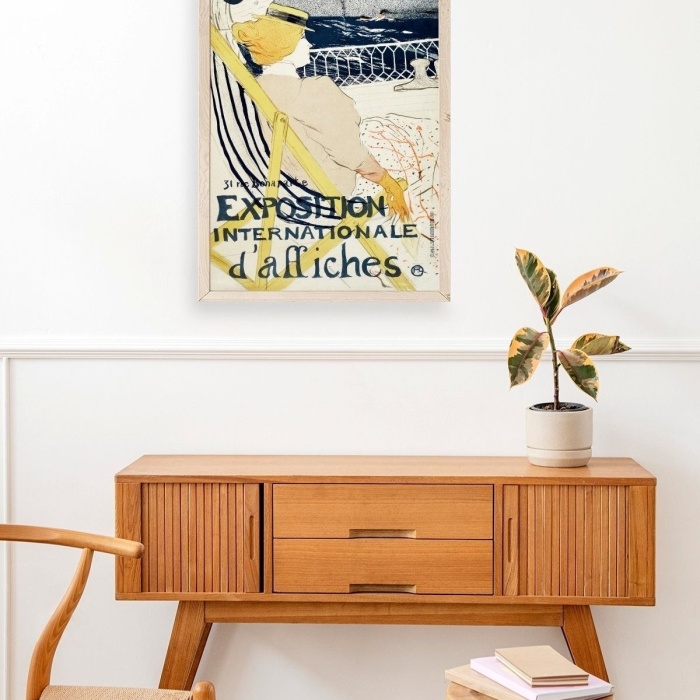 Biyomak® Henri Toulouse-Lautrec Ahşap Çerçeveli Tablo