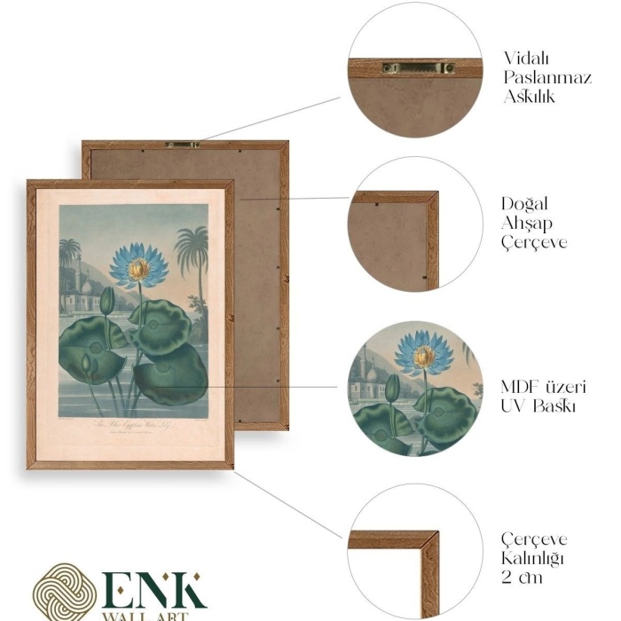 Biyomak® Joseph Constantine Ahşap Çerçeveli Tablo