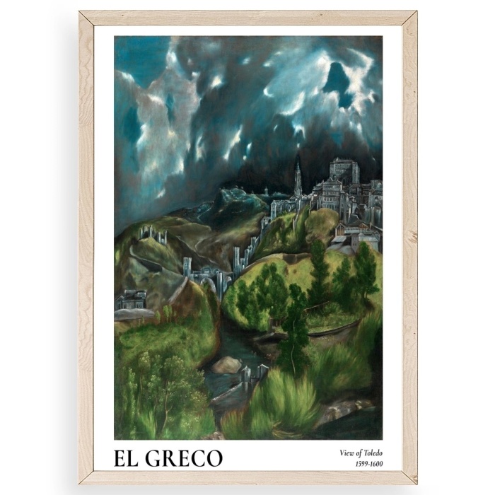 Biyomak® El Greco Ahşap Çerçeveli Tablo