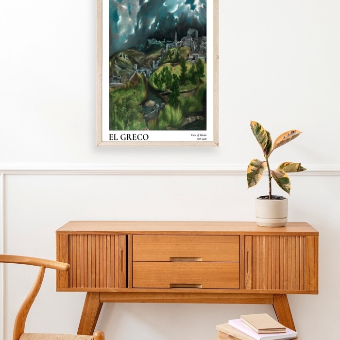 Biyomak® El Greco Ahşap Çerçeveli Tablo